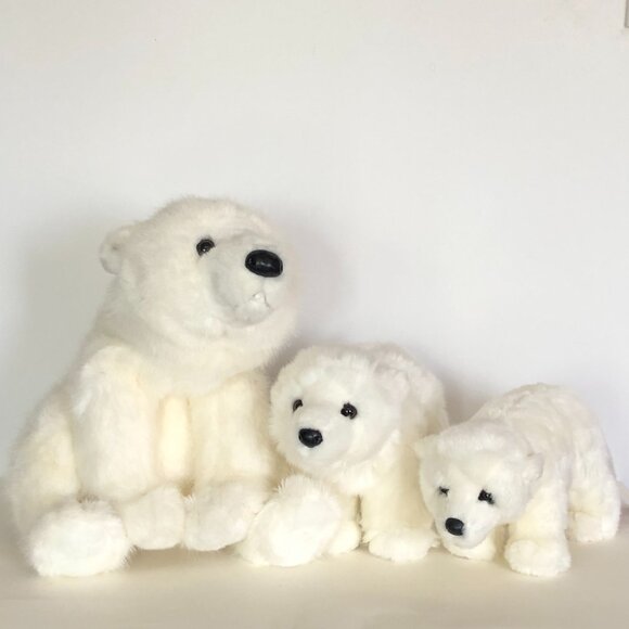 New w/Tag Douglas Plush Polar Bear Marshmallow Medium Size Stuffed Animal 13" - Picture 3 of 7